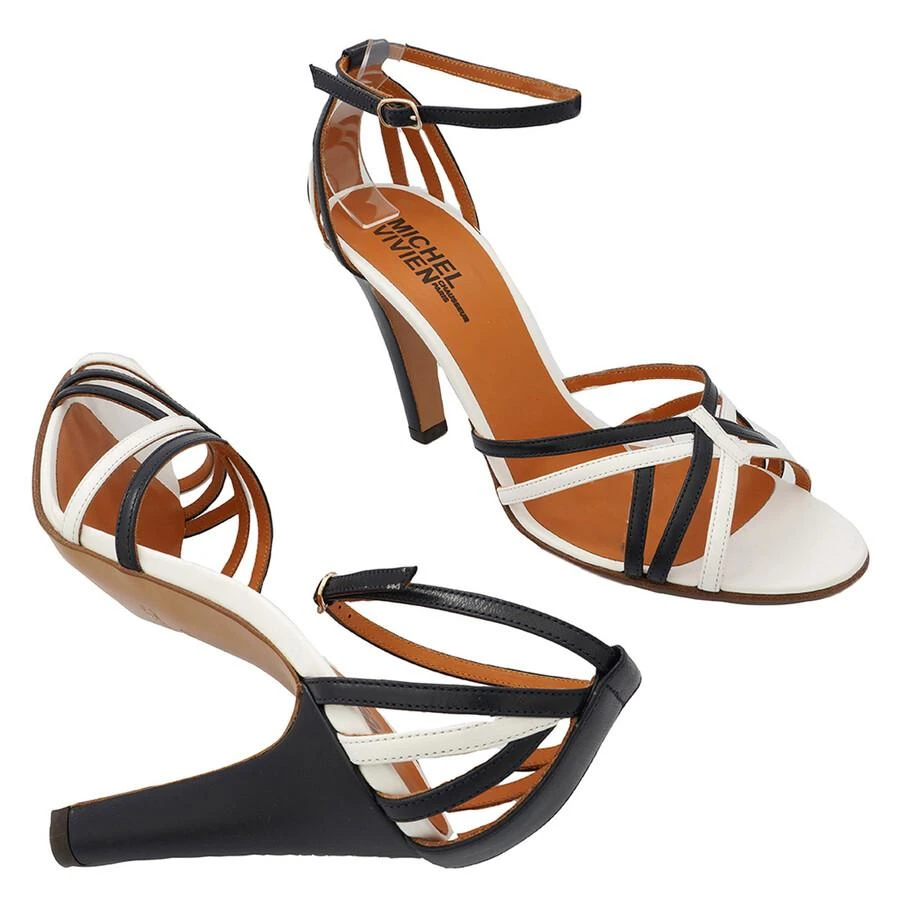 MICHEL VIVIEN Michel Vivien Ladies Navy Blue Phocea High Heel Sandals, Brand Size 41 (US Size 11) 2
