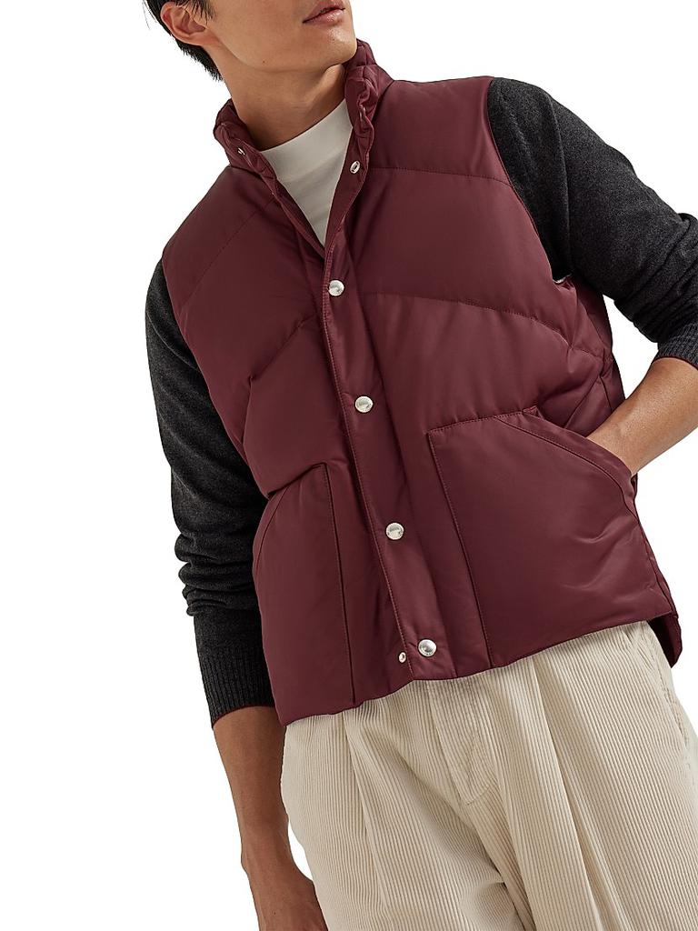 Brunello Cucinelli Techno Satin Down Vest