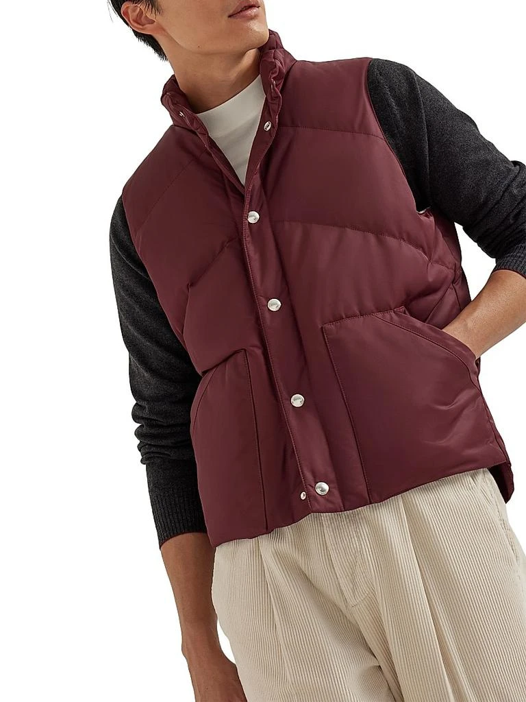 Brunello Cucinelli Techno Satin Down Vest 2