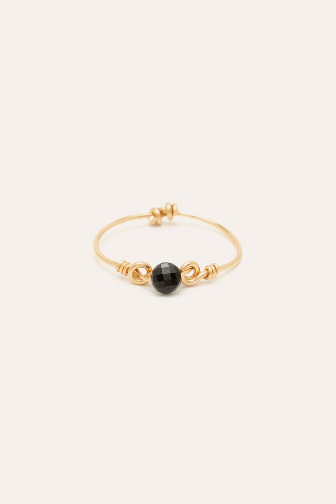 YAY Paris Bague Moon - Spinelle - Or