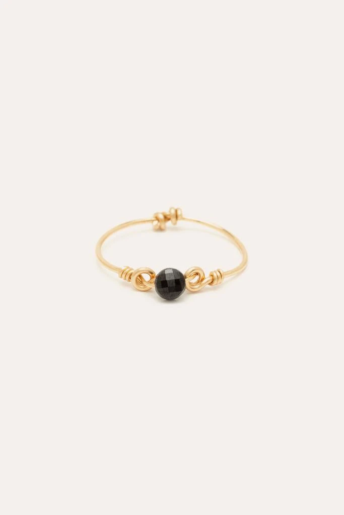 预计3周后发货 YAY Paris Bague Moon - Spinelle - Or 1