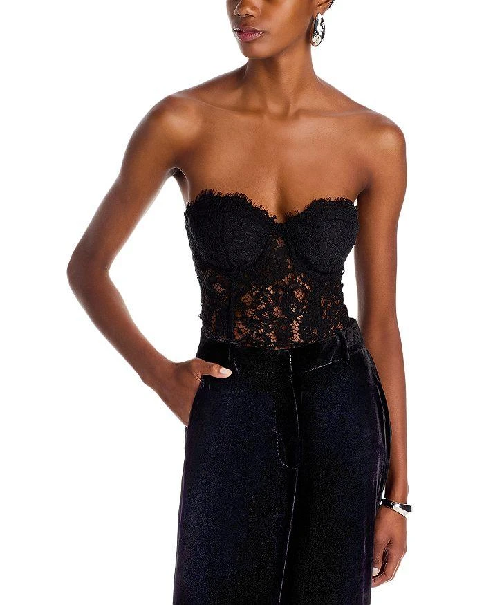 raquel black lace corset midi dress Miss Circle Women Quennell Black Lace Corset Maxi Dress