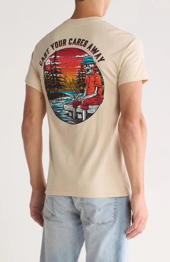 RETROFIT Cast Your Cares Away Cotton Graphic T-Shirt 2