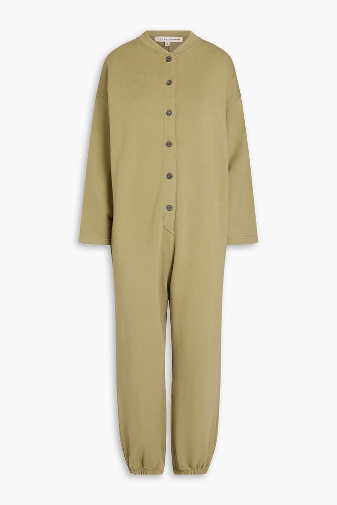 Mara Hoffman Sabina cropped French cotton-blend terry jumpsuit