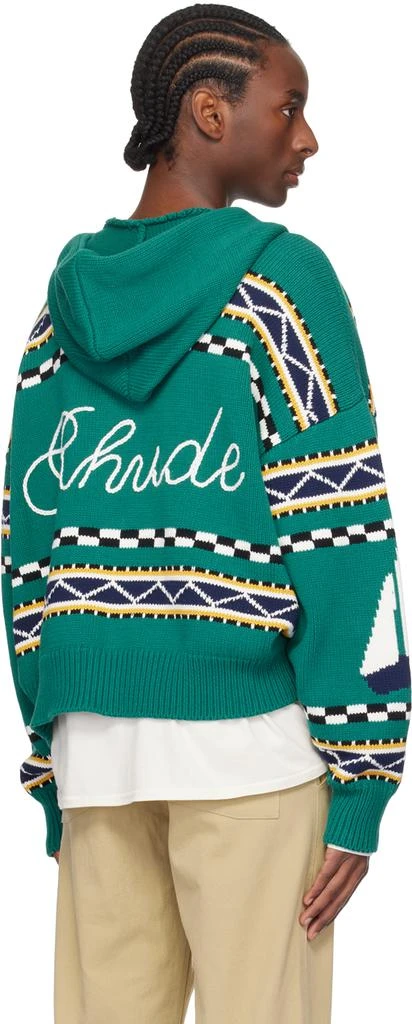 Rhude Green Bateau Hoodie 3