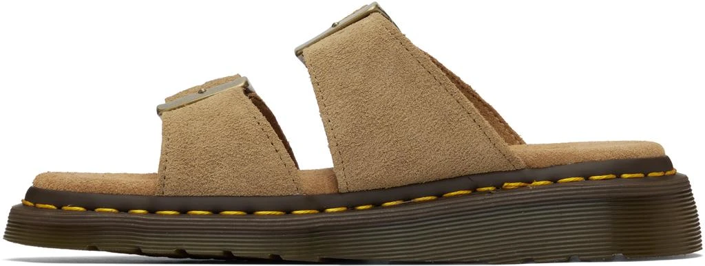 Dr. Martens Tan Josef Suede Slide Sandals 3