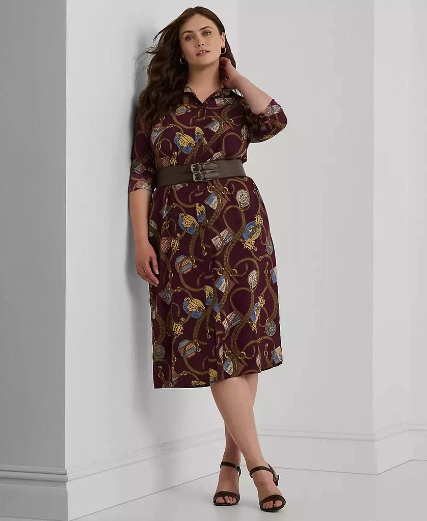 Ralph Lauren Plus Size Printed Shirtdress 1
