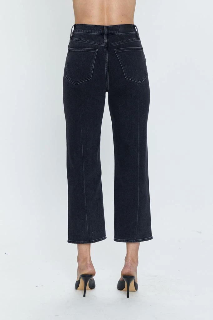 Pistola Denim Cassie Crop Super High Rise Straight - Black Box 4