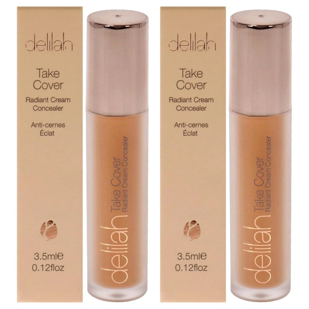 Delilah Take Cover Radiant Cream Concealer - Cashmere by  for Women - 0.12 oz Concealer - Pack of 2 1
