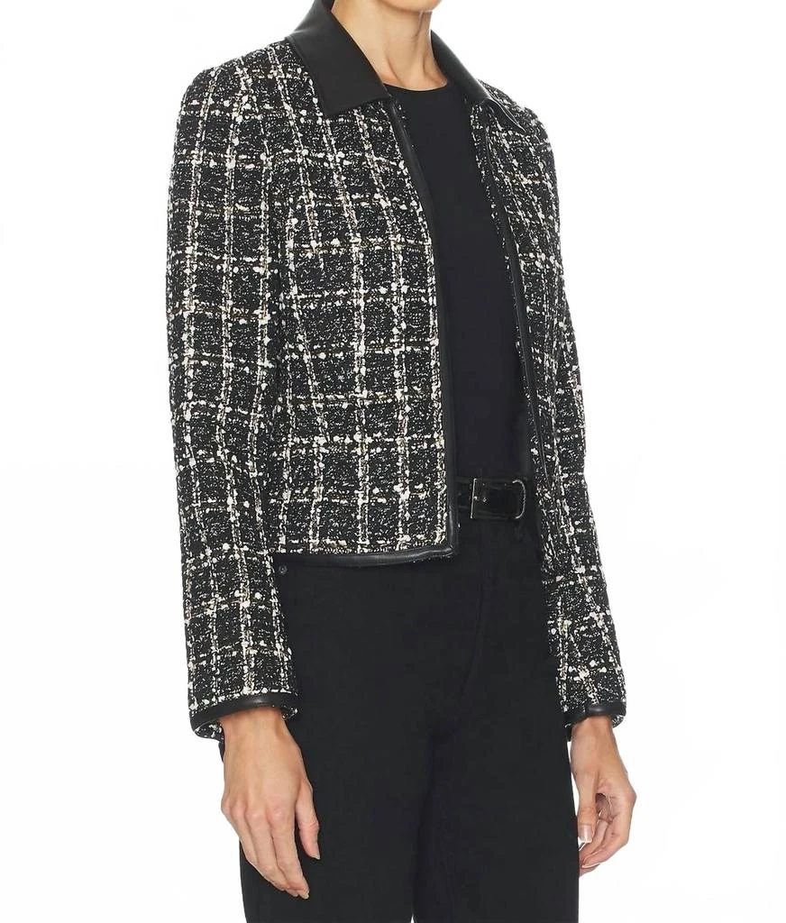 Rag 
Bone Eloise Plaid Blazer In Black 2
