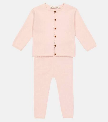 Bonpoint Baby Angelou cotton-blend T-shirt and pants 2