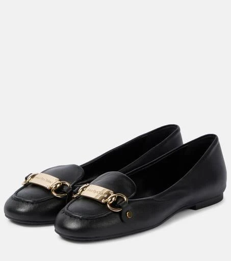 See by Chloé Jane leather ballet flats 4
