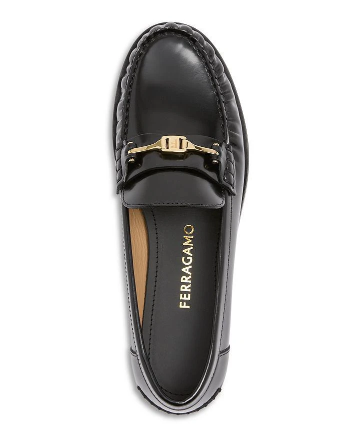 Salvatore Ferragamo Women's Harry Logo Loafers 3