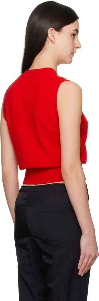 Nothing Written Red Emitt U-Neck Wool Vest 3