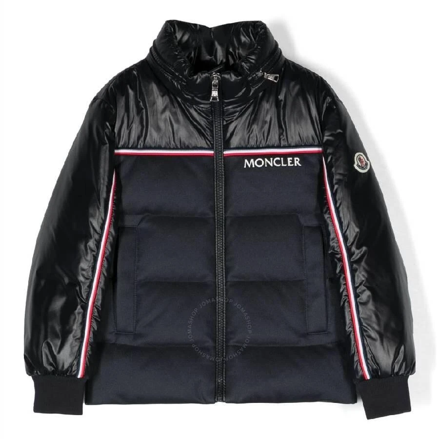 Moncler Boys Stripe Trim Logo Jacket 1