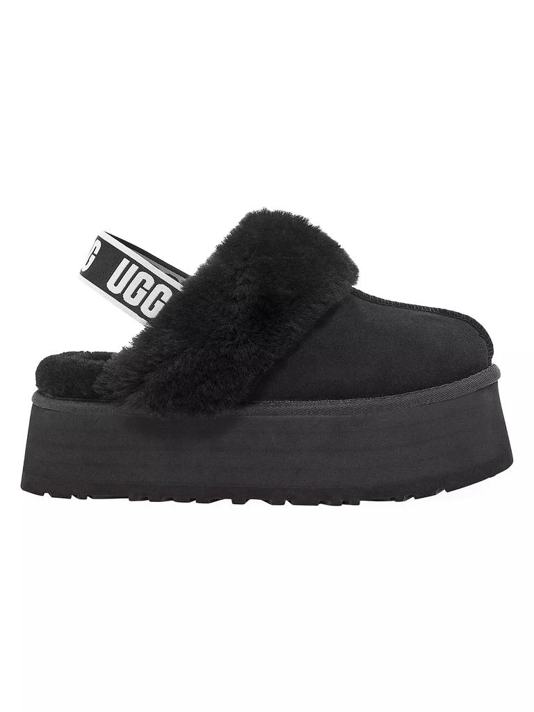 UGG Funkette Suede Sheepskin-Trim Slingback Mules 1