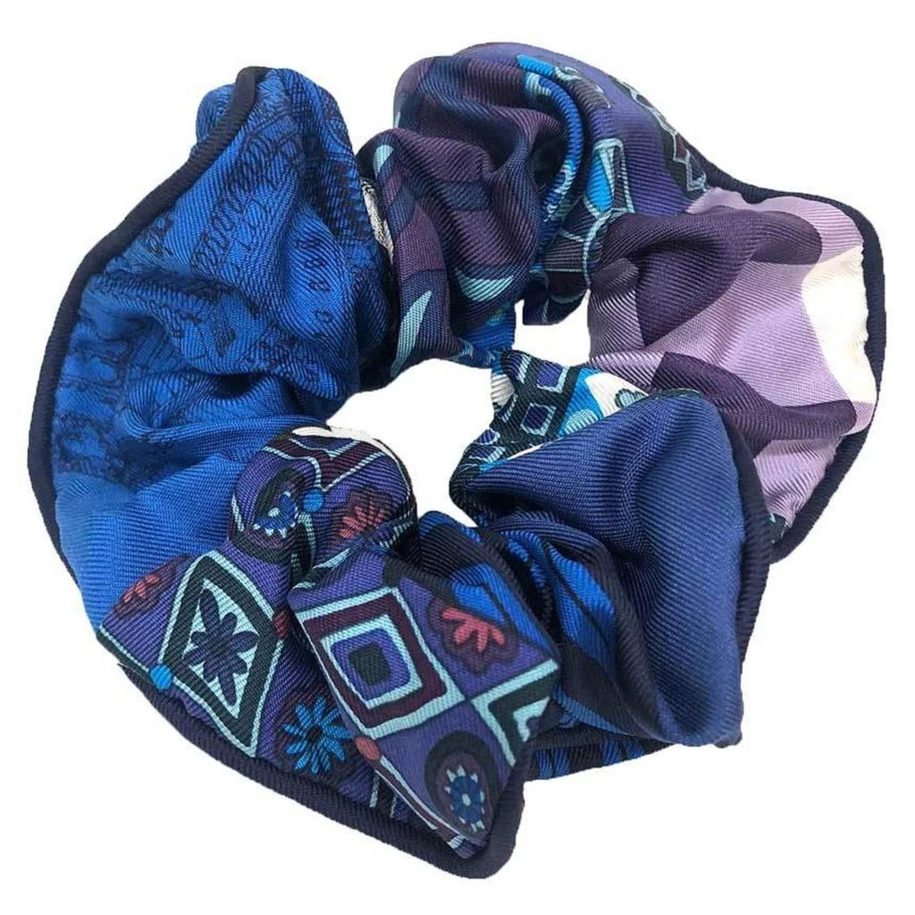 Hermes blue Silk Scrunchie (Pre-Owned)