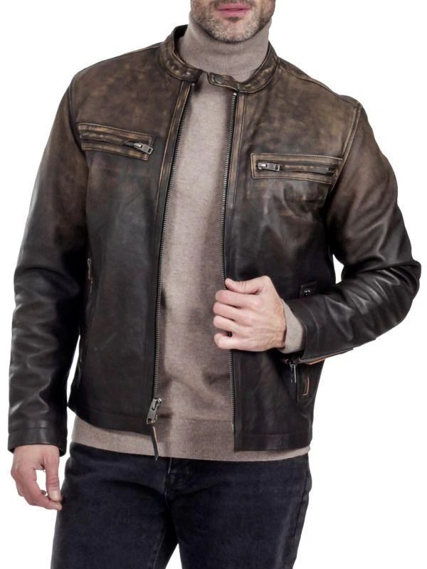 Frye Caf Racer Leather Jacket 4