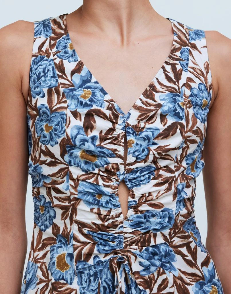 Madewell Sleeveless V-Neck Midi Dress in Floral 5