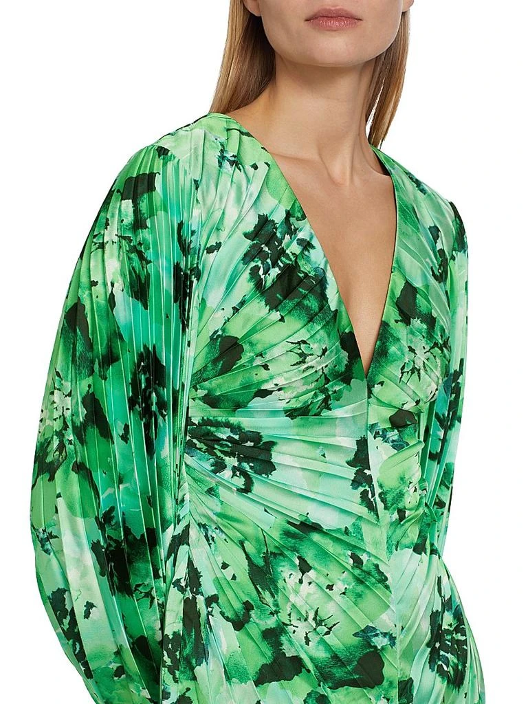 emerald green satin cowl neck maxi dress Manton Mini Dress | Acler main image 0