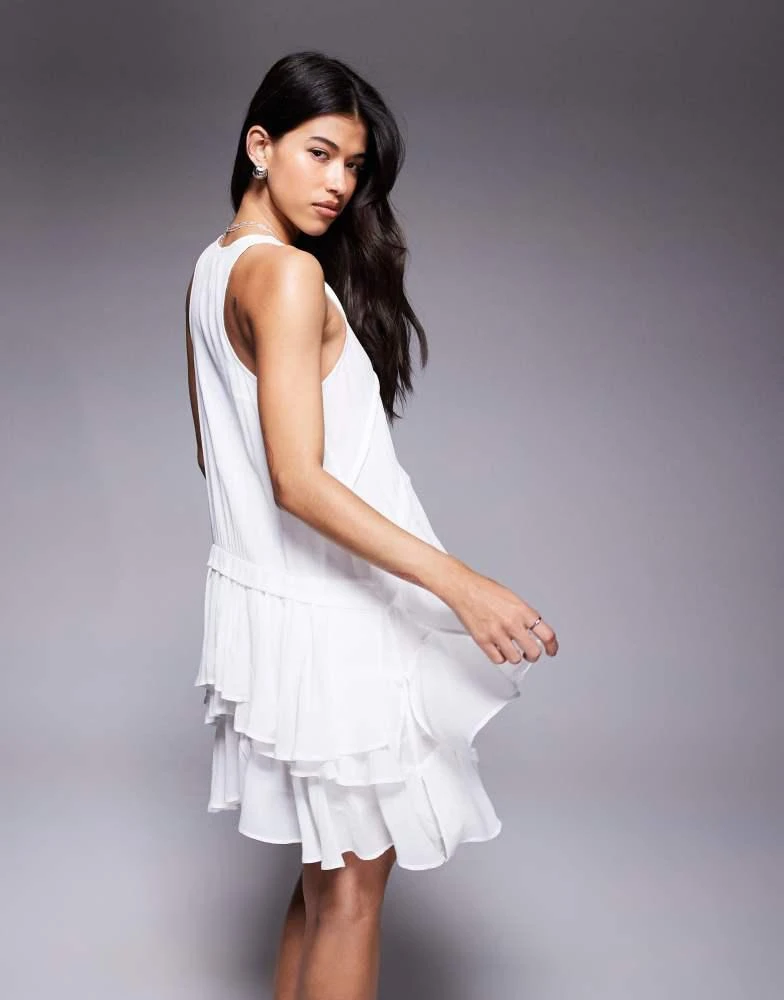 all saints black and white dress All Saints