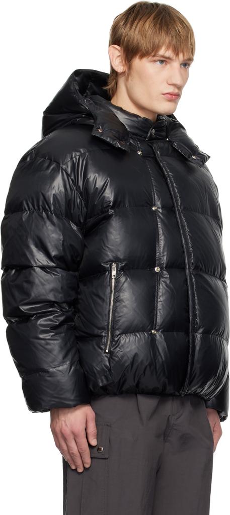 Wooyoungmi Black Hood Goose Down Jacket