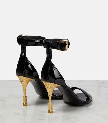 Balmain Moneta patent leather sandals 3