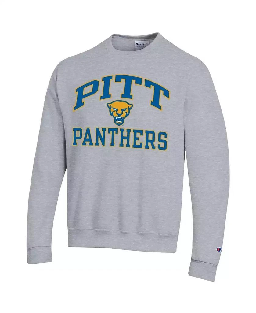 Champion Men's Heather Gray Pitt Panthers High Motor Pullover Sweatshirt 2