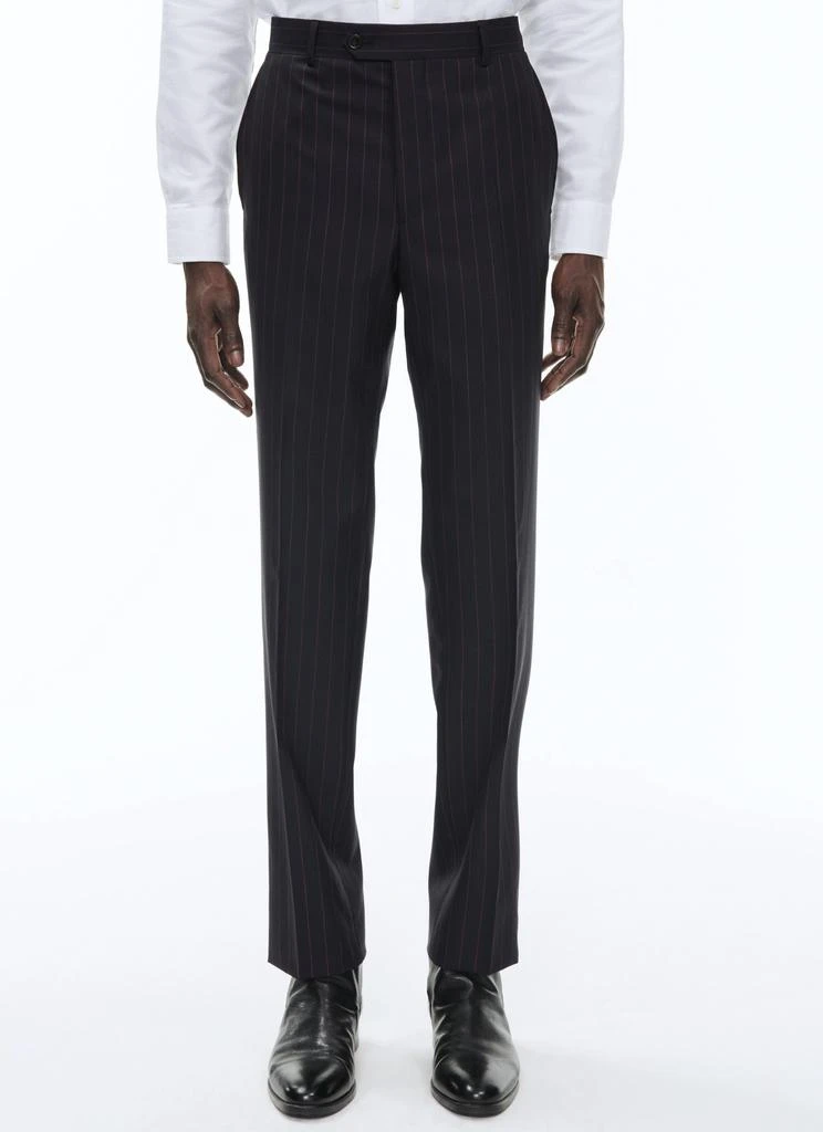 预计3周后发货 Fursac Costume 2 Pièces Toile Marine Avec Rayures - Rouge, Orange Et Marine - Homme 3
