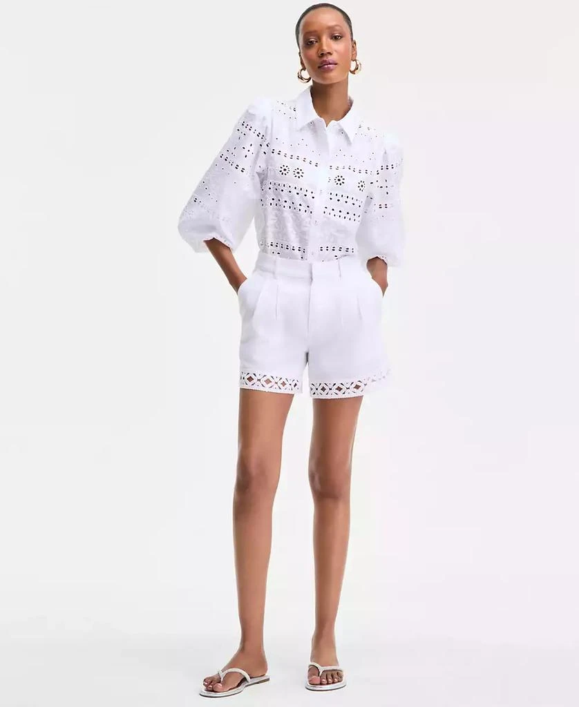 INC International Women's Crochet-Trim Shorts, Exclusively at Macy's 1