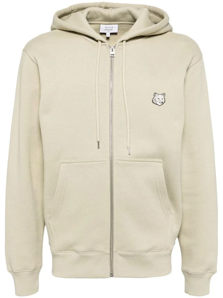 Maison Kitsune Maison Kitsuné Bold Fox Head Patch Comfort Zipped Hoodie Clothing 1