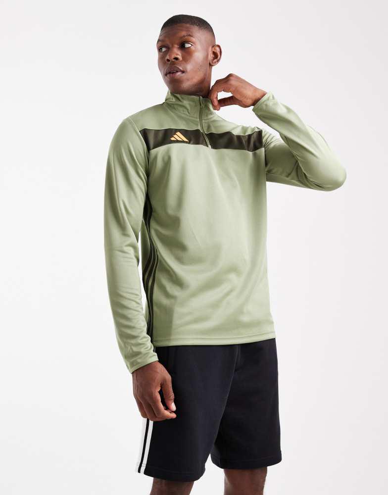 Adidas adidas Football Tiro 25 essentials training top in tent green / night cargo / imp