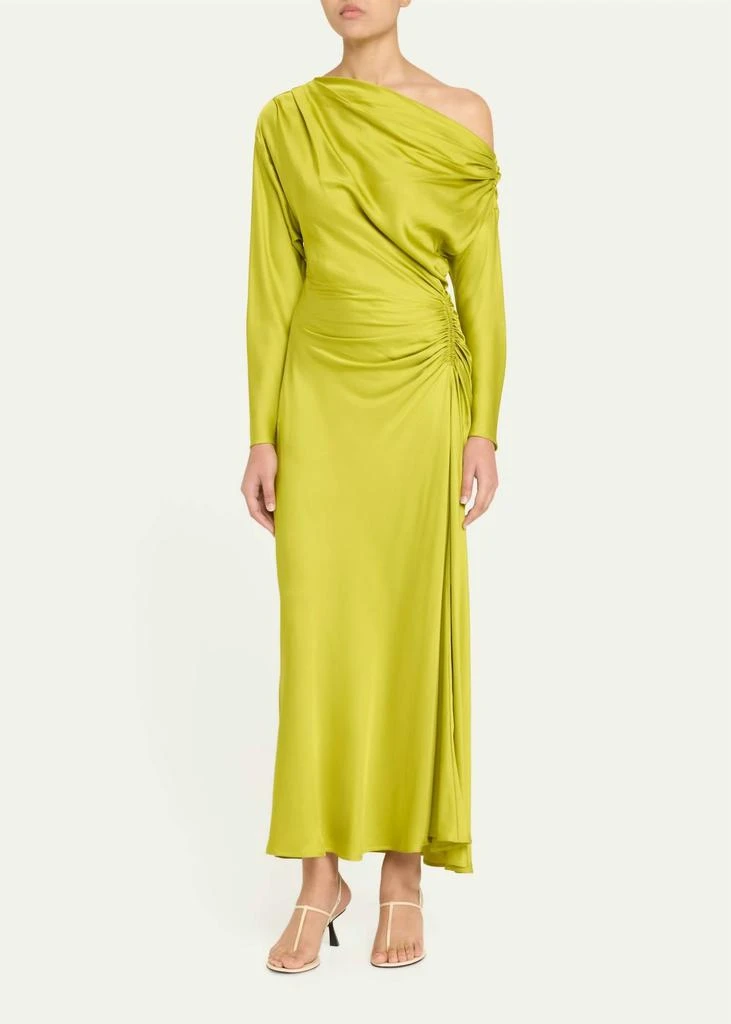 A.L.C. womens Piper Midi Dress, 6, Green A.L.C. womens Piper Midi Dress, 6, Green
