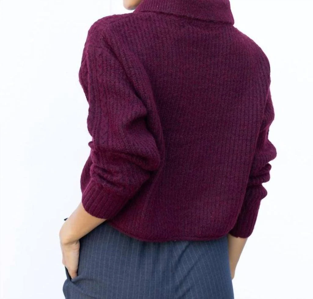 525 America Alicia Sweater In Oxblood 2