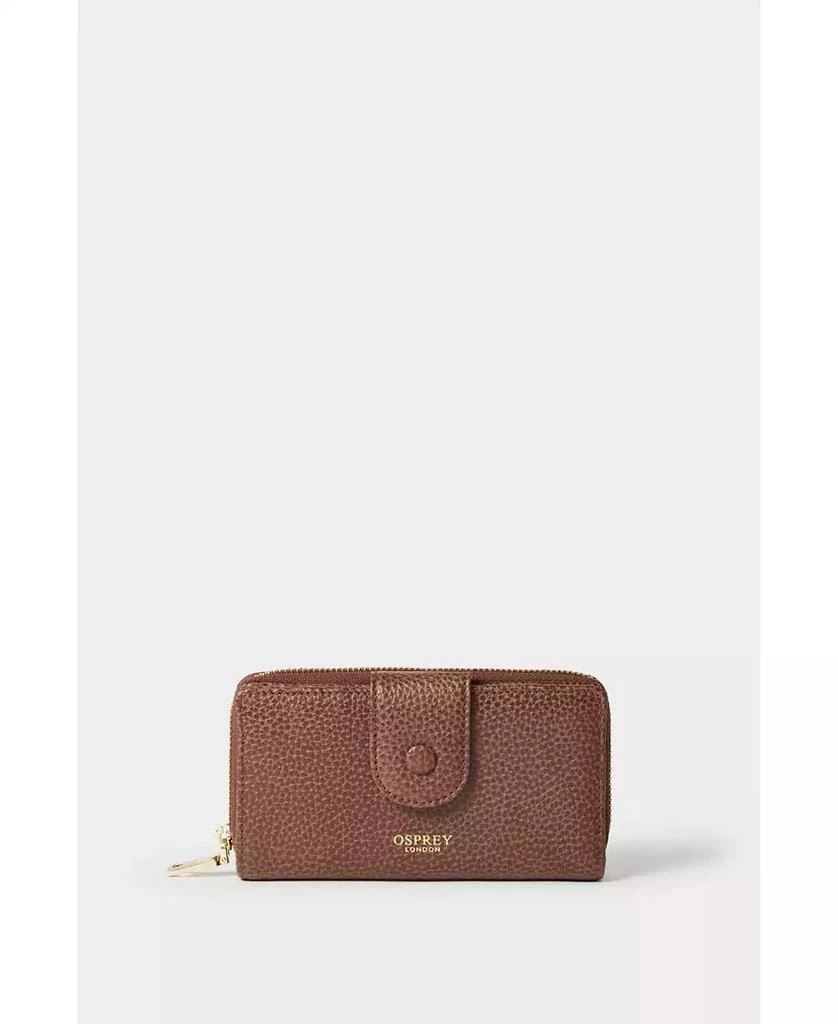 Osprey London The Core Medium Leather Popper Matinee Purse