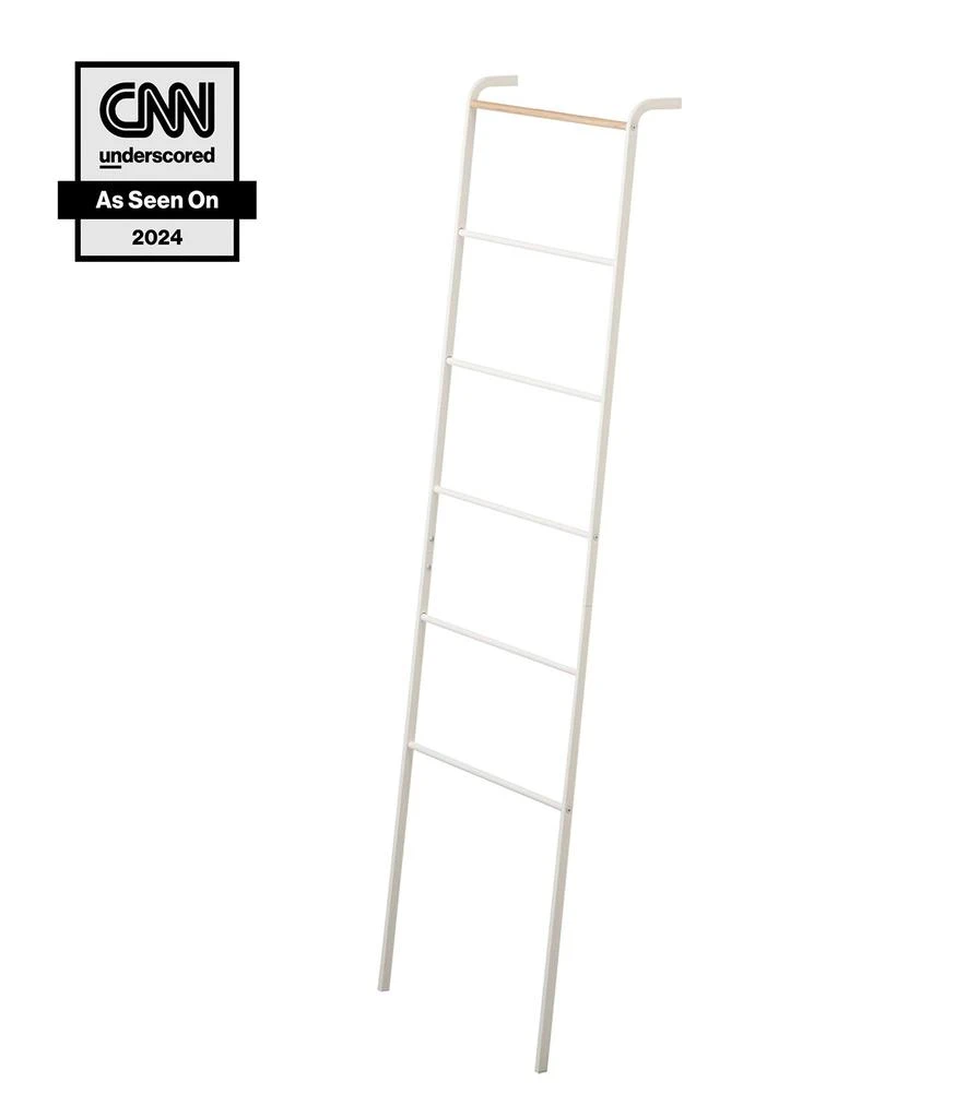 Yamazaki Home Leaning Storage Ladder - Two Styles, Steel, Ladder, Supports 13.2 pounds 1