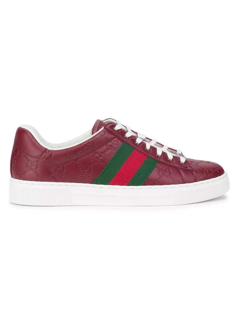 Gucci Ace Leather Low-Top Sneakers 1