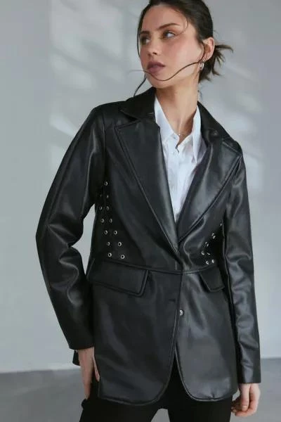 Apparis Apparis Kelan Vegan Leather Blazer 1