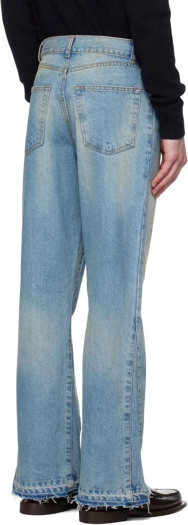 Tonywack Blue Flared-Leg Reconstructed Jeans 3