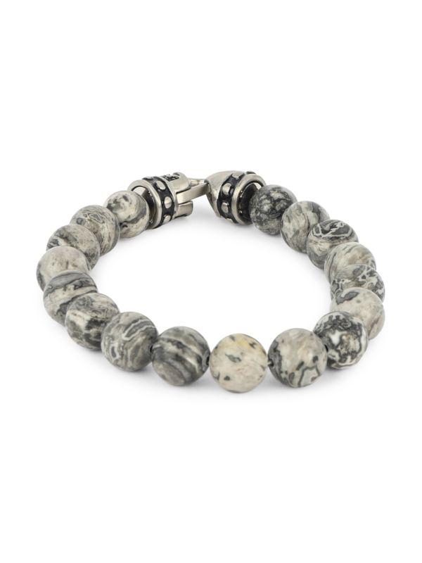 Jean Claude Stainless Steel Beaded Bracelet