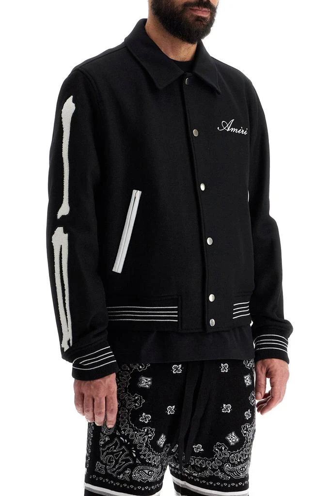 AMIRI Men's Bones Varsity Jacket 2
