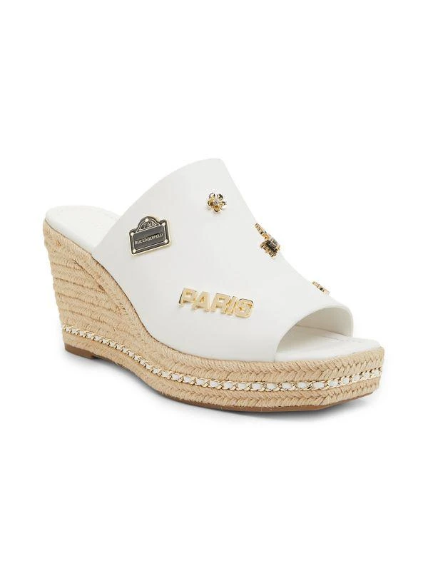 Karl Lagerfeld Paris Corissa 100MM Icon Wedge-Heel Espadrilles 2