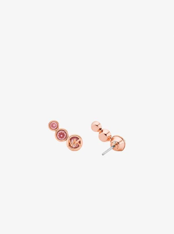 Michael Kors Bezel Cubic Zirconia Crawler Earrings 2
