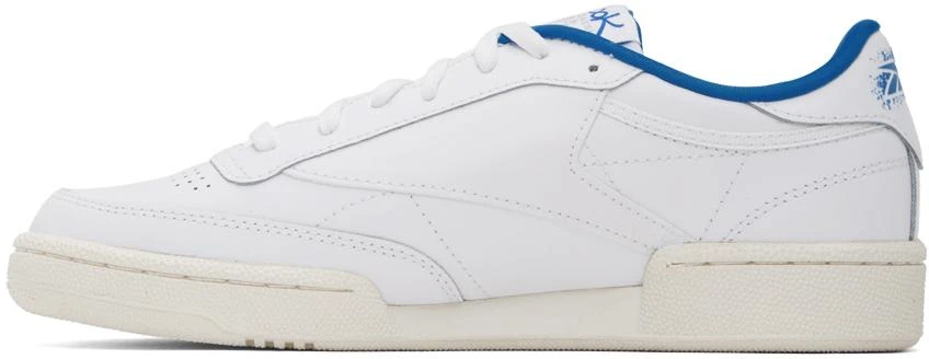 Reebok White & Blue Club C 85 Sneakers 3