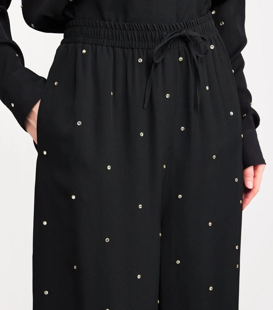 Stella McCartney Rose Collection Embellished Wide-Leg Trousers 6