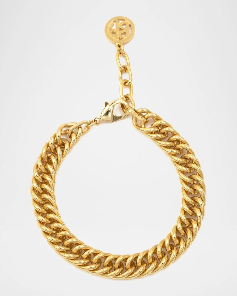BEN-AMUN 24k Gold Electroplate Chain Ankle Bracelet from Neiman Marcus
