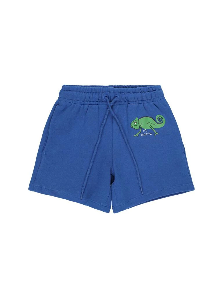 Mini Rodini Printed Cotton Sweat Shorts 1