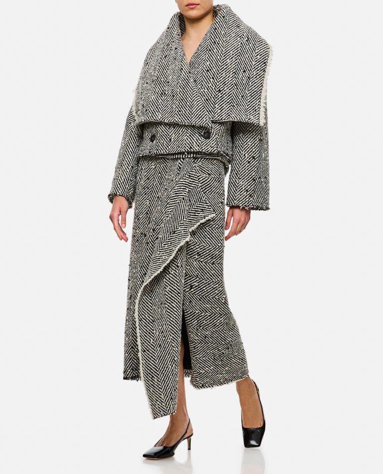 Erdem Draped Wrap Midi Skirt 2