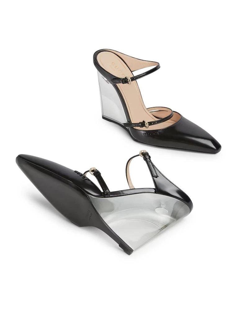 Gucci WOMEN`S WEDGE CLOGS 6