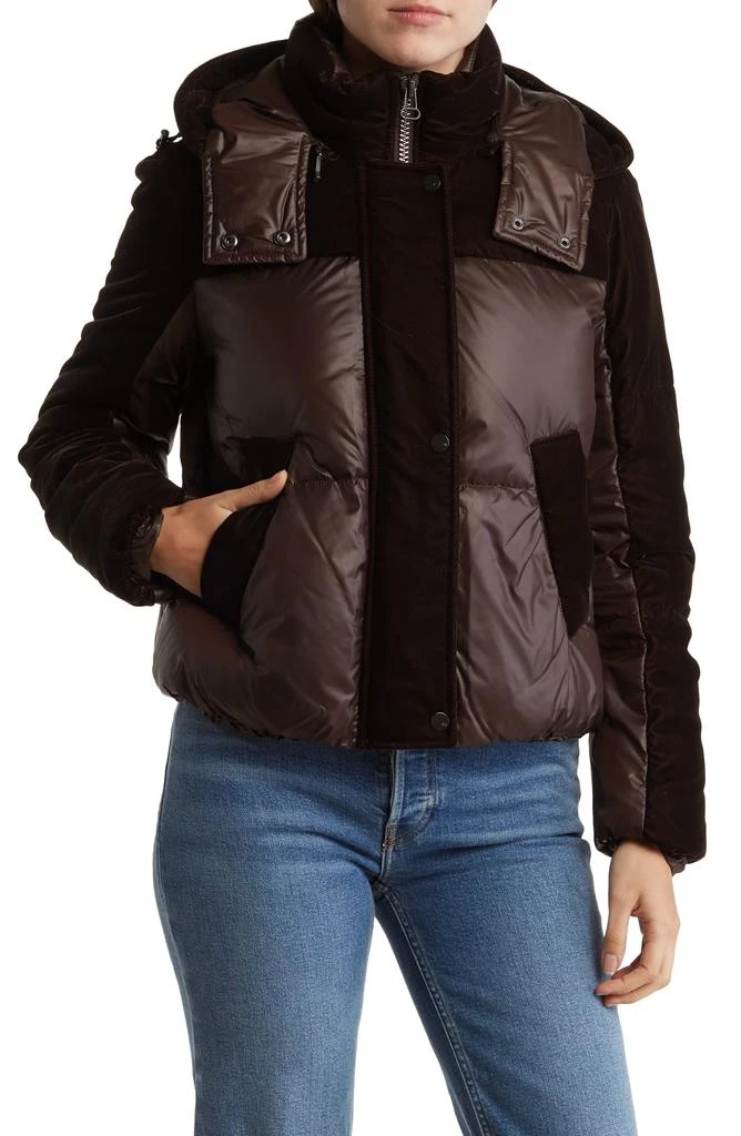 Andrew Marc Hooded Quilted Down Puffer Jacket 1